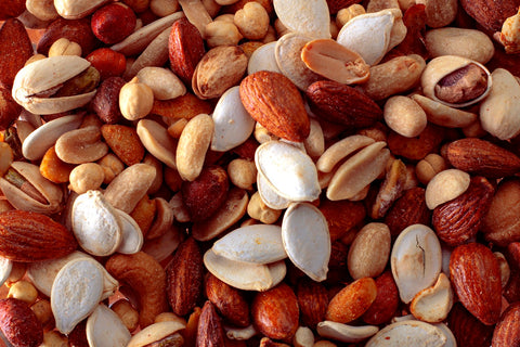 group of nuts as superfood for menopause symptoms