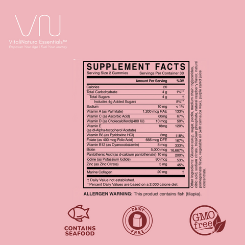 Hair, Skin, and Nails supplements ingredients