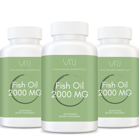 3 bottles of VitaliNatura Essentials Fish Oil